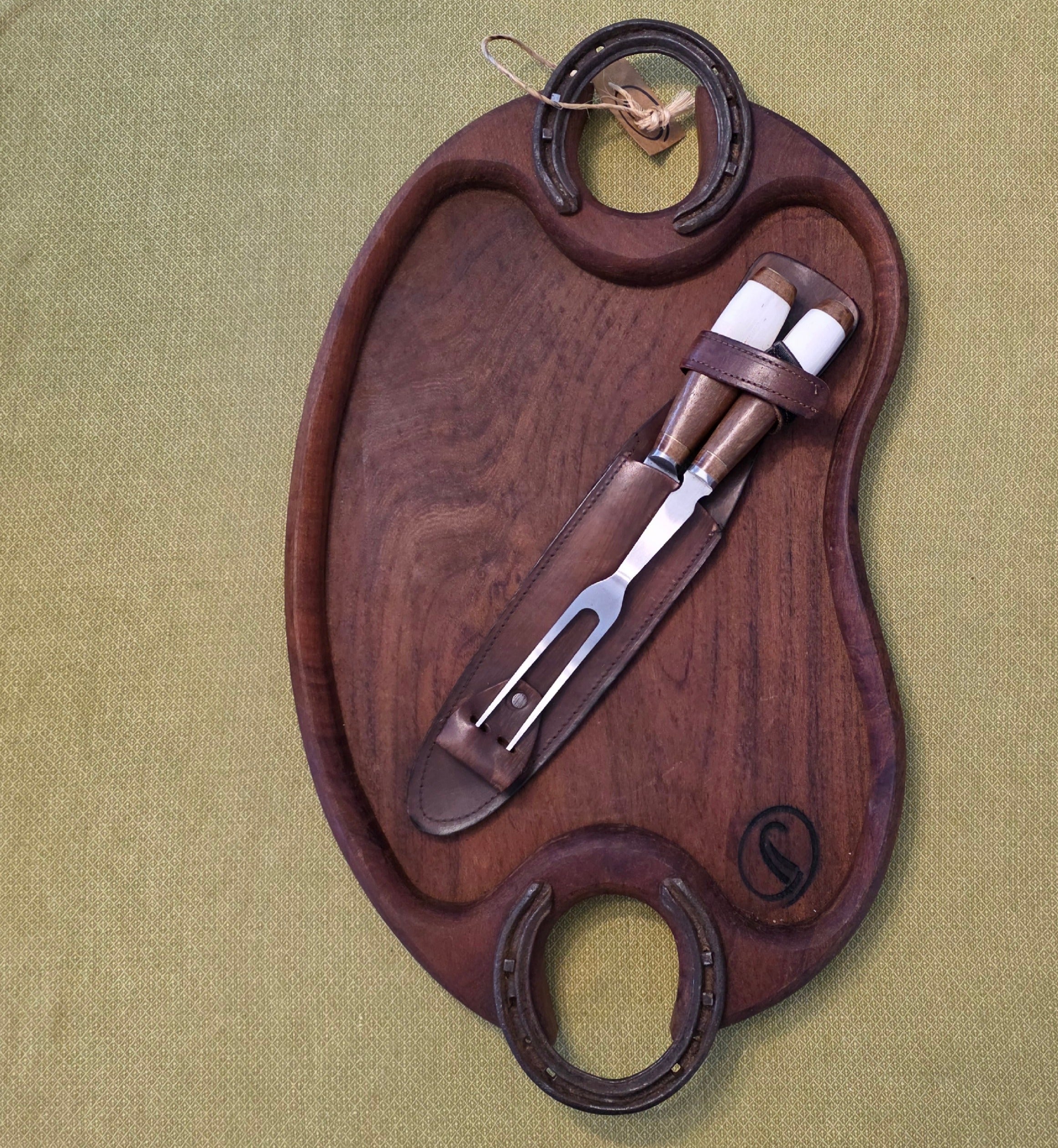 Dual Handle Serving Board & Carving Set