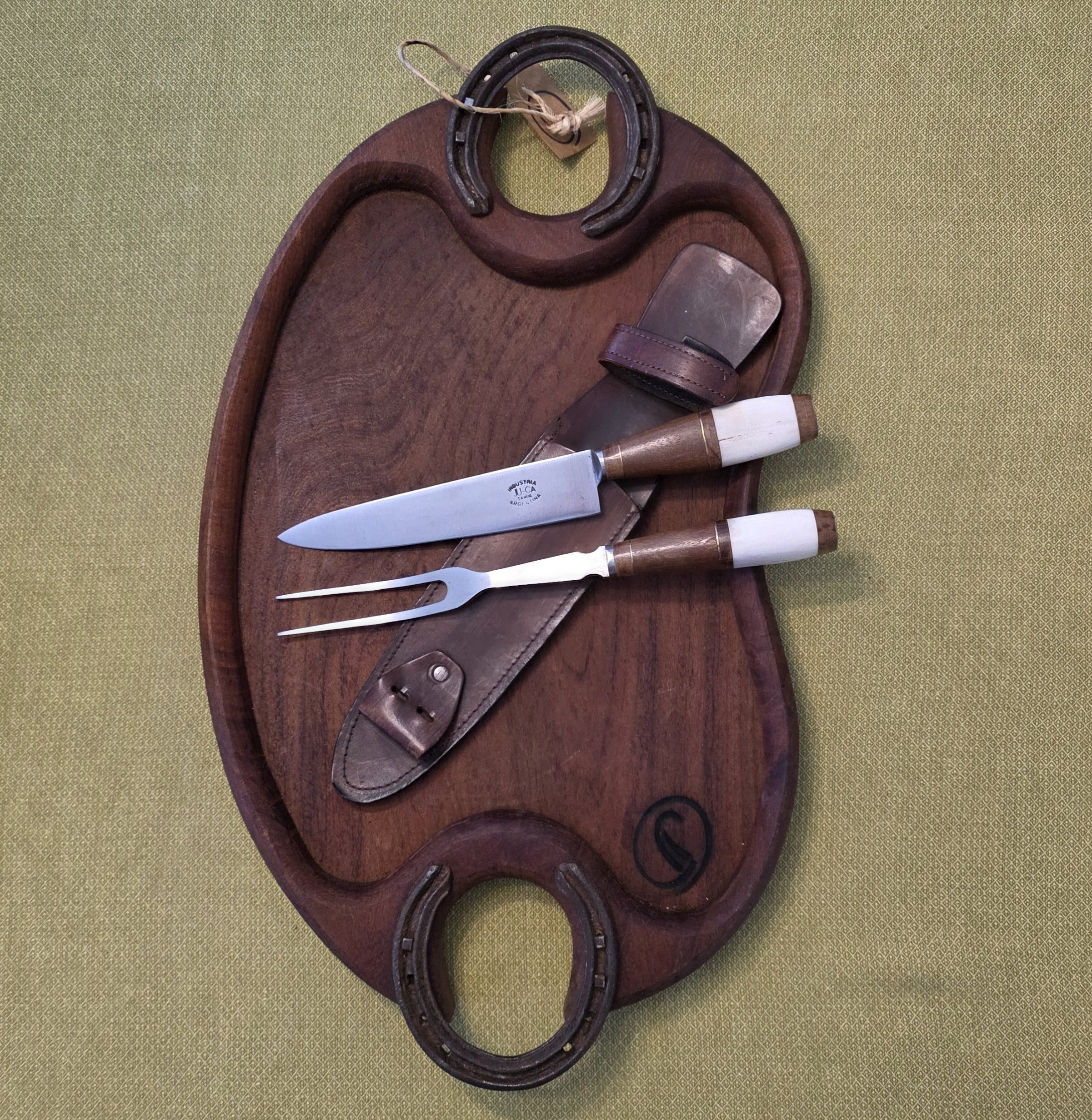 Dual Handle Serving Board & Carving Set